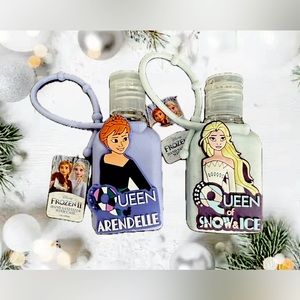 Disney Frozen 2 Elsa and Anna Hand Sanitizer Case Keychains